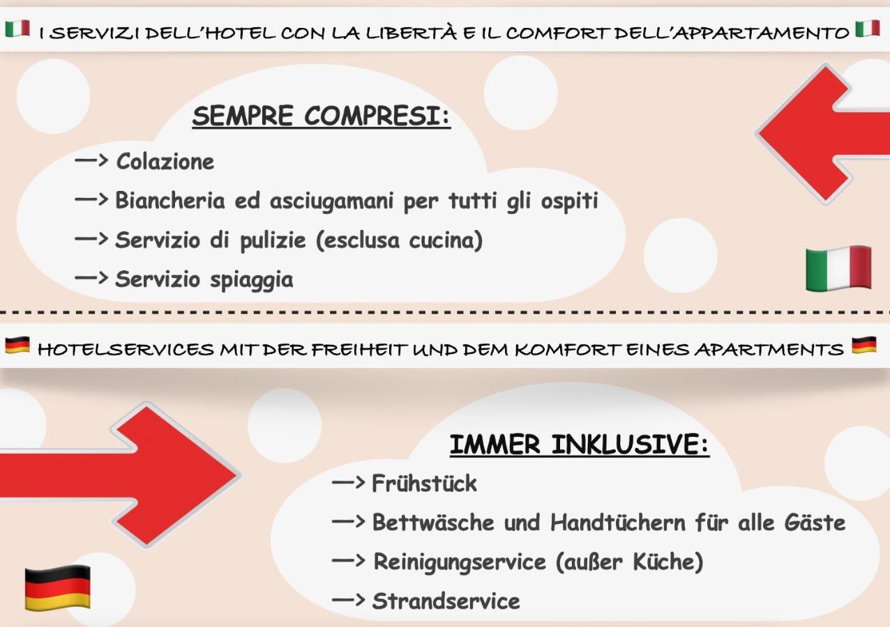 Appartamenti Bianchi Bibione Eksteriør bilde